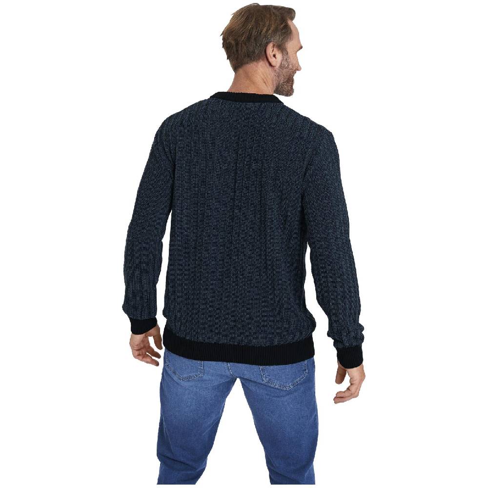 Jan Vanderstorm Pullover RICKMER dunkelblau melange Sonderangebot