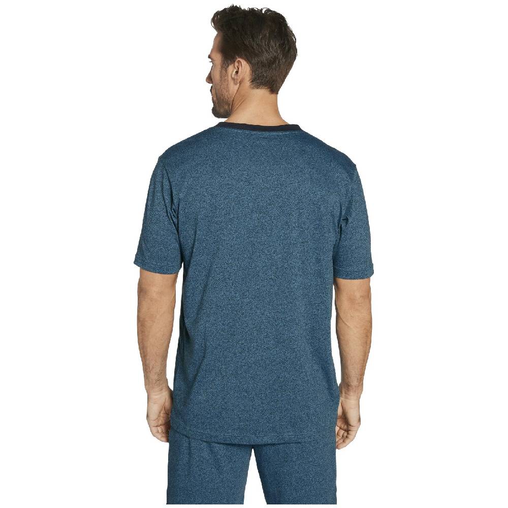 Jan Vanderstorm T-Shirt PARELI petrol melange Rabatt