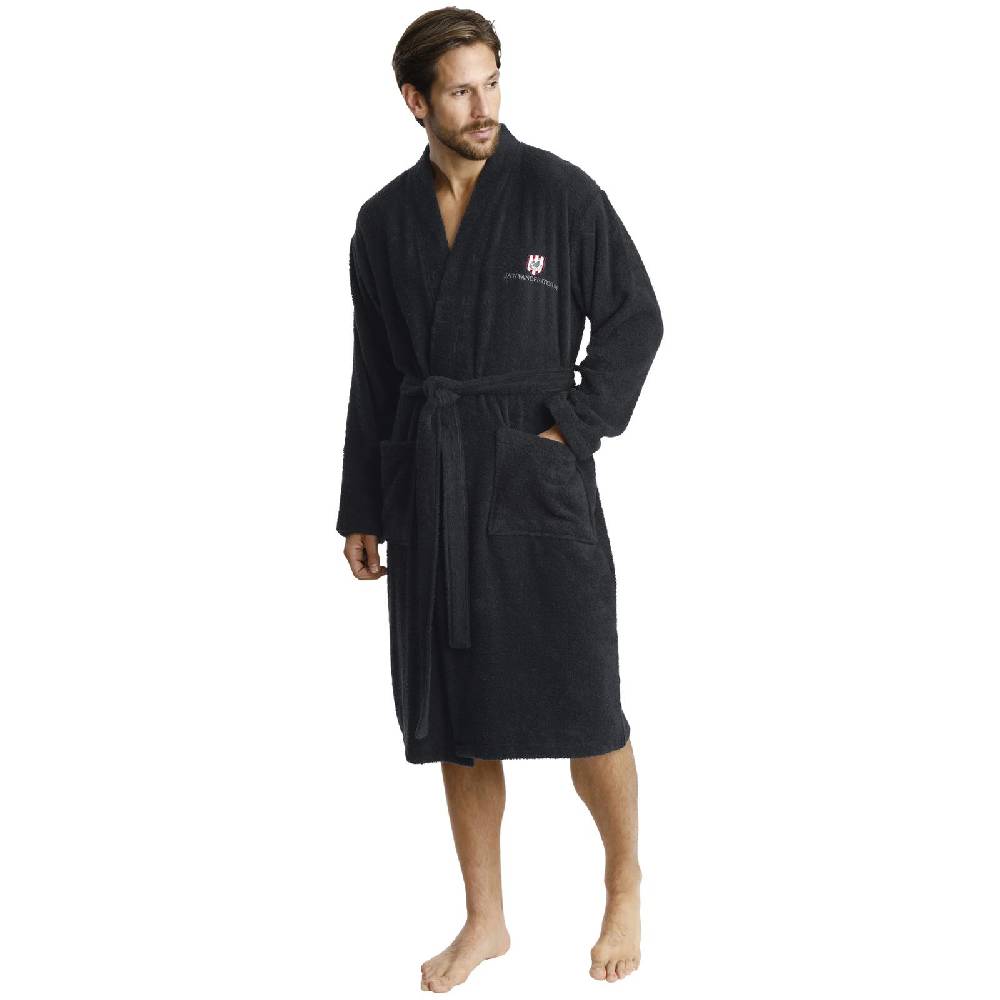 Jan Vanderstorm Bademantel JANNING schwarz Flash Sale