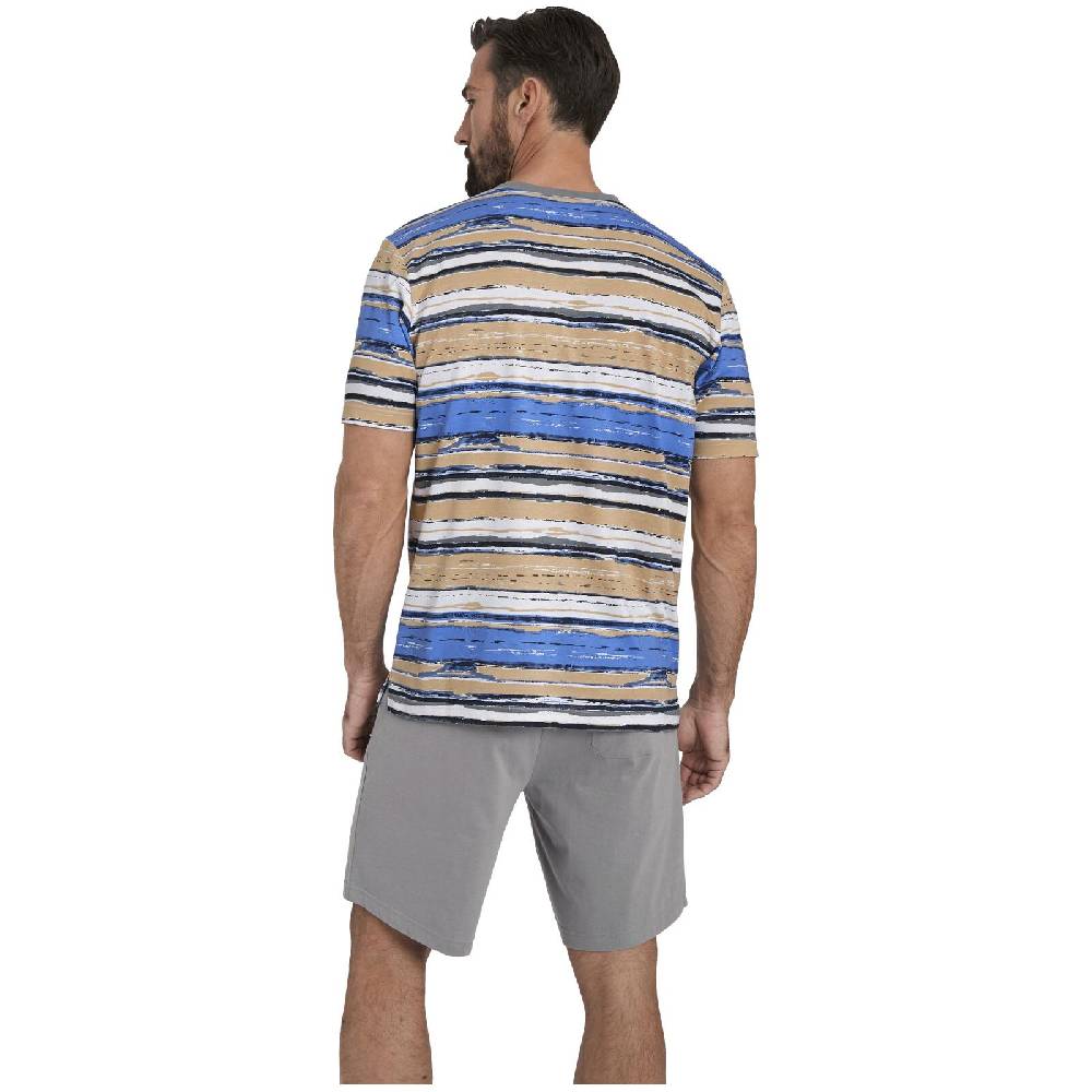 Jan Vanderstorm Kurzer Schlafanzug KOLLIN beige gemustert Online Shopping