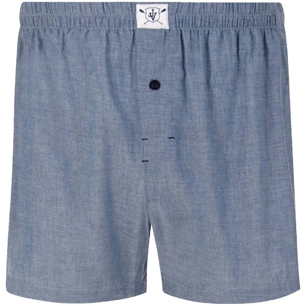 Jan Vanderstorm 3er Pack Boxershorts RIKU royal blau gemustert Große Rabatte