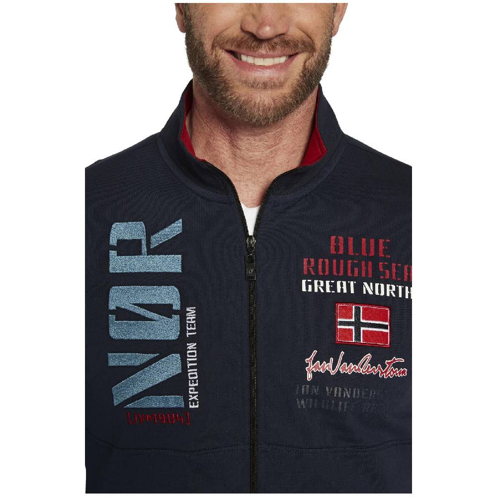 Jan Vanderstorm Sweatjacke TJARKE dunkelblau Wochenangebot
