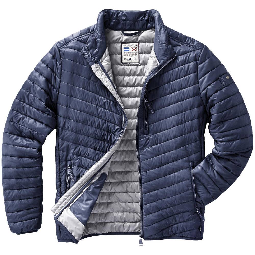 Jan Vanderstorm Steppjacke DANKRAD blau Bis zu 65% Rabatt
