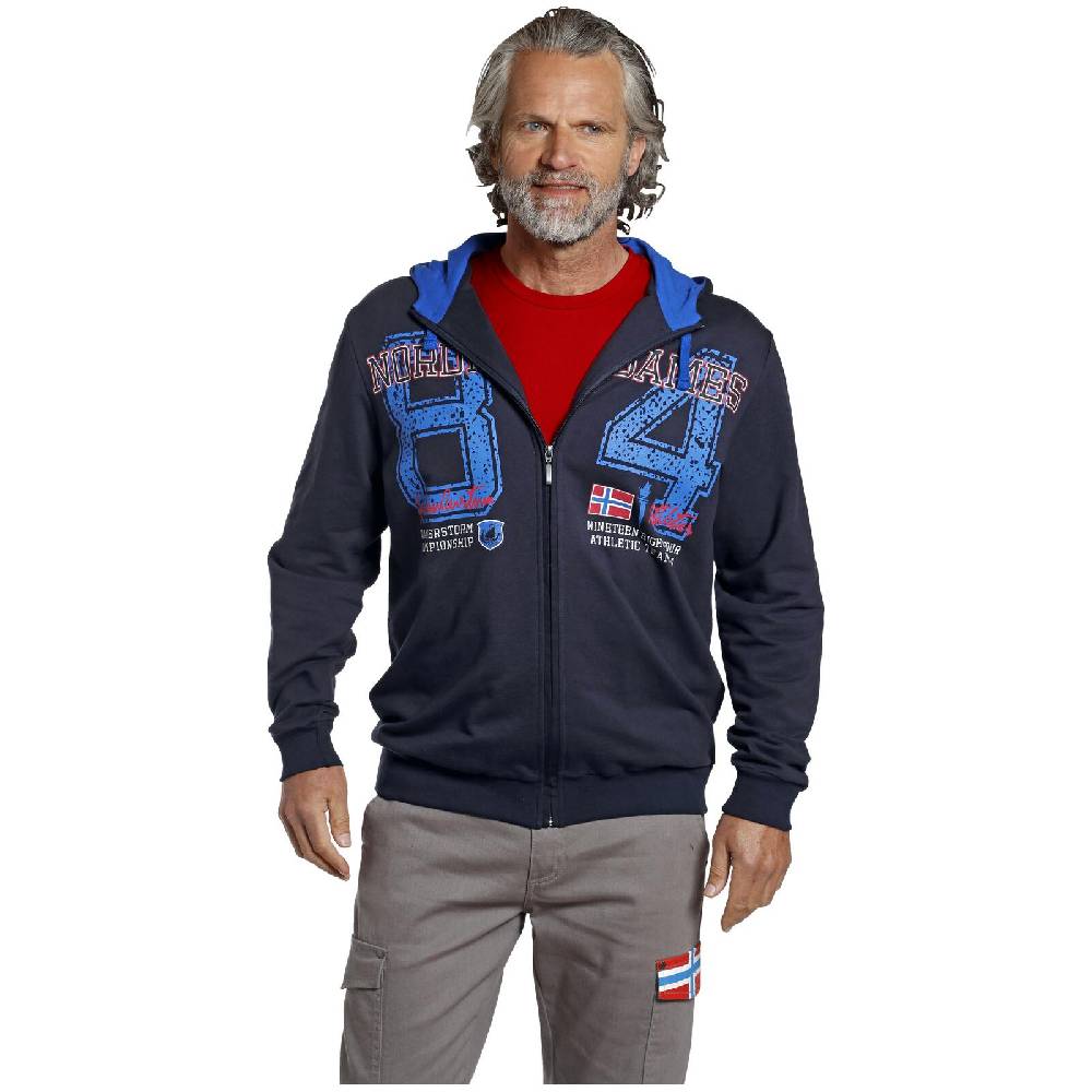 Jan Vanderstorm Sweatjacke GOSWIN dunkelblau Outlet