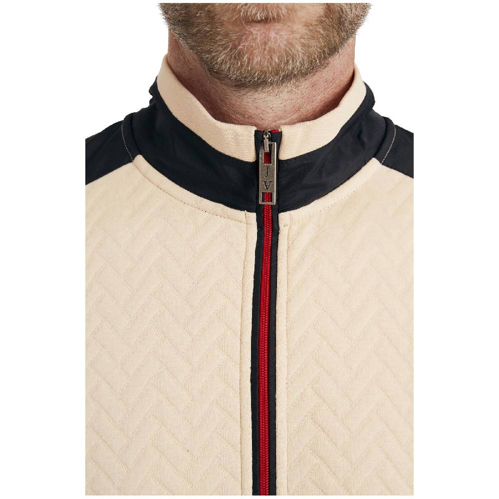 Jan Vanderstorm Sweatjacke HEIMO beige im Angebot
