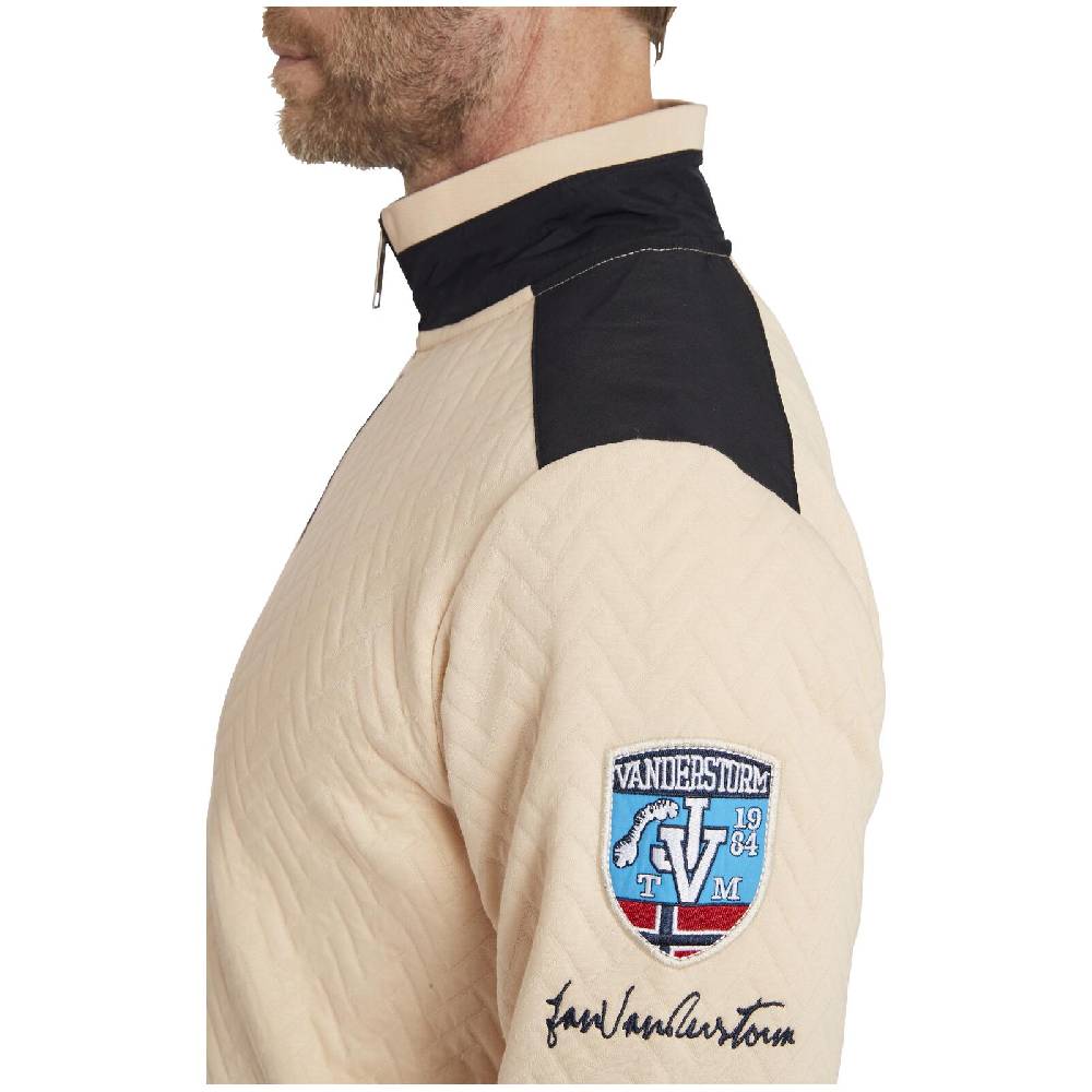 Jan Vanderstorm Sweatjacke HEIMO beige im Angebot