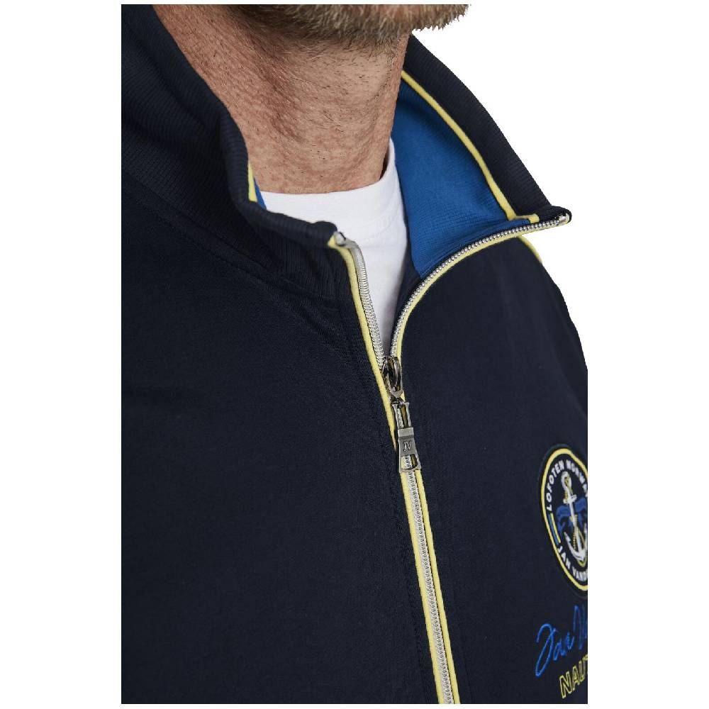 Jan Vanderstorm Sweatjacke PIINUS dunkelblau Versandkostenfrei