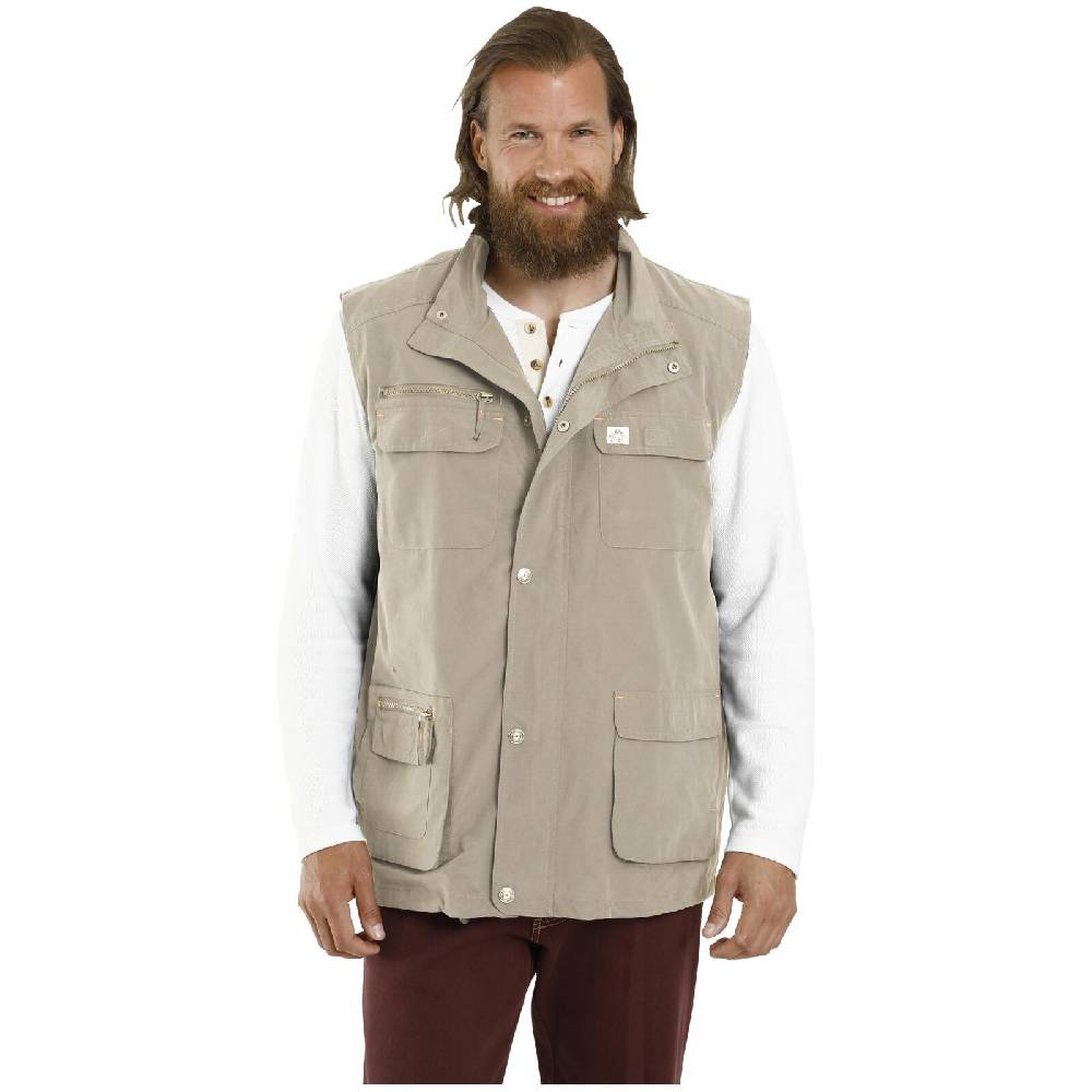 Jan Vanderstorm Trekking Weste HELMBOT beige Flash Sale