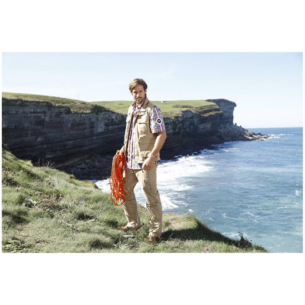 Jan Vanderstorm Trekking Weste HELMBOT beige Flash Sale