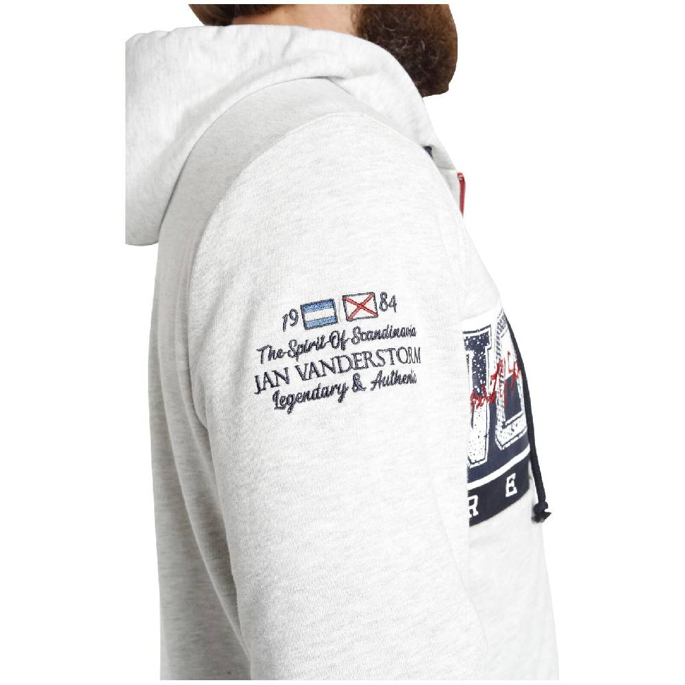 Jan Vanderstorm Sweatjacke ABBE hellgrau melange Cyber Monday