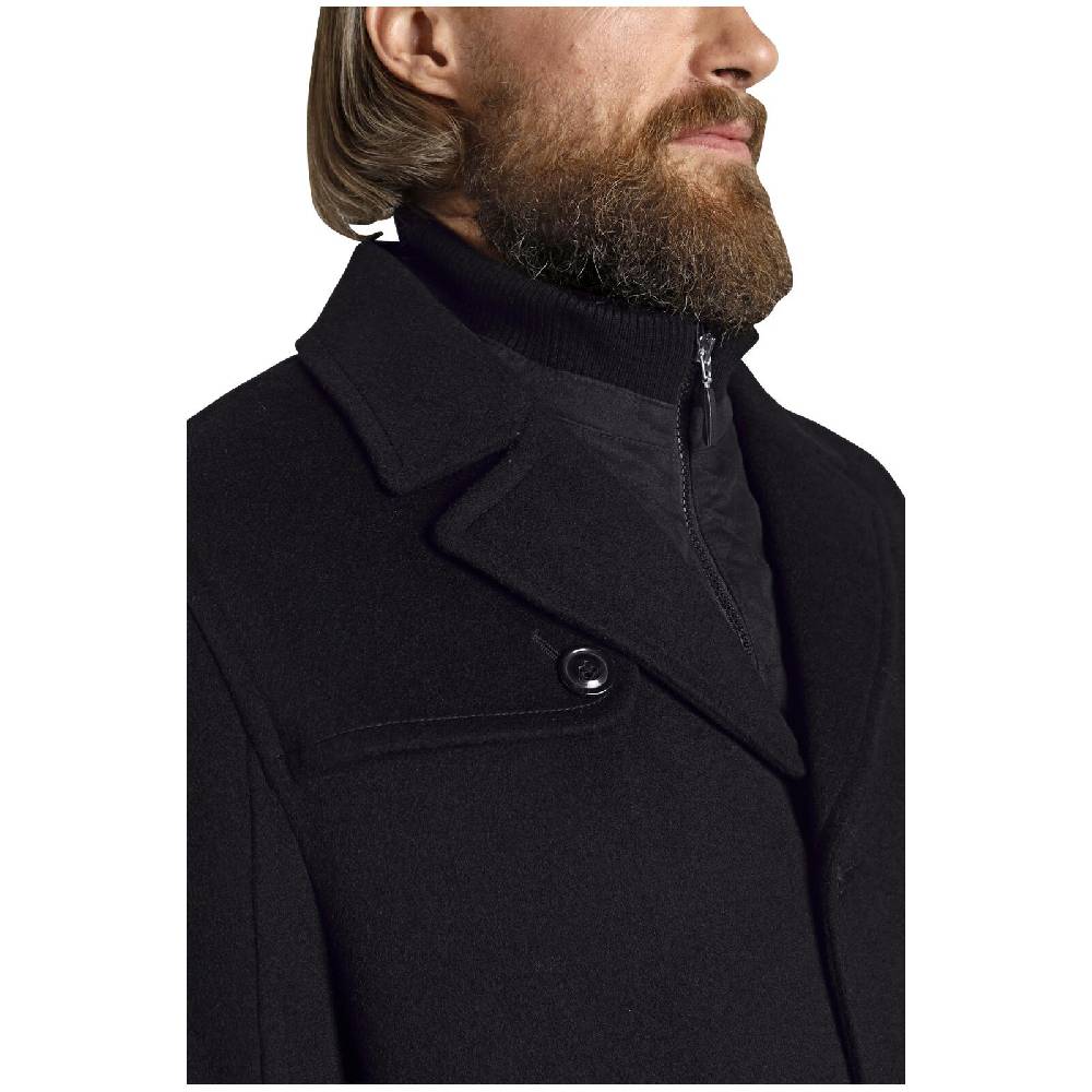 Jan Vanderstorm Wolljacke TJORVE schwarz Lagerräumung