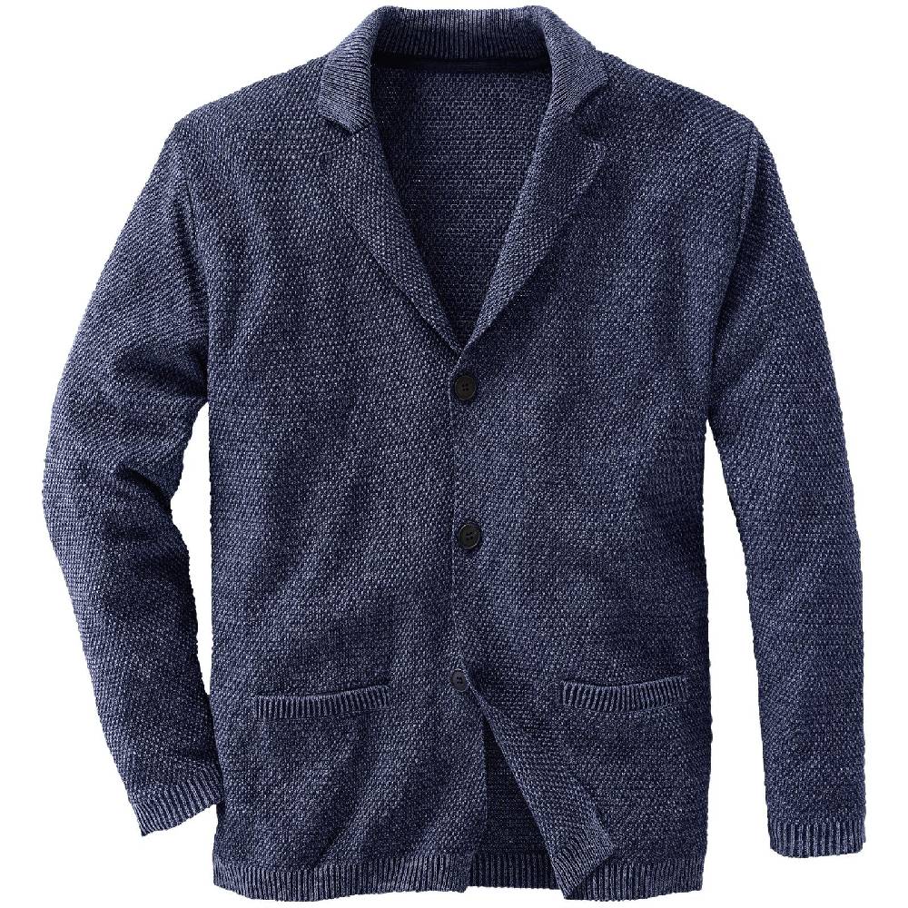 Jan Vanderstorm Strickjacke ASGER blau Heißer Verkauf