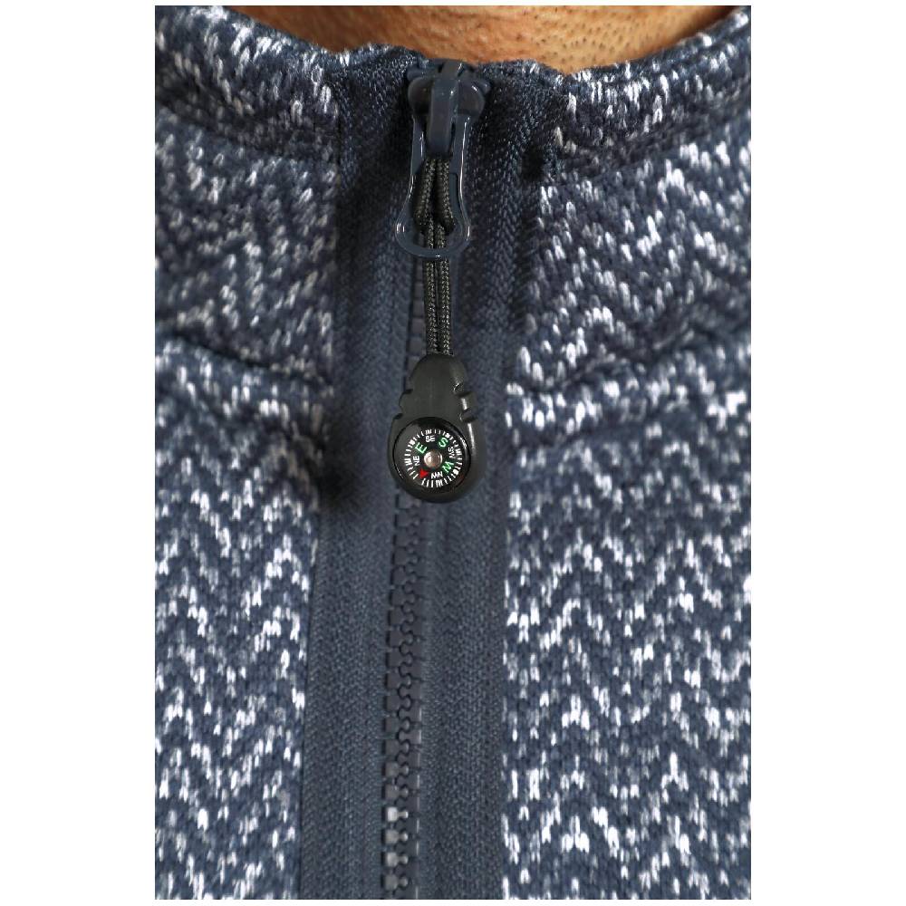 Jan Vanderstorm Strickfleecejacke KOLMUND dunkelblau Blitzangebot