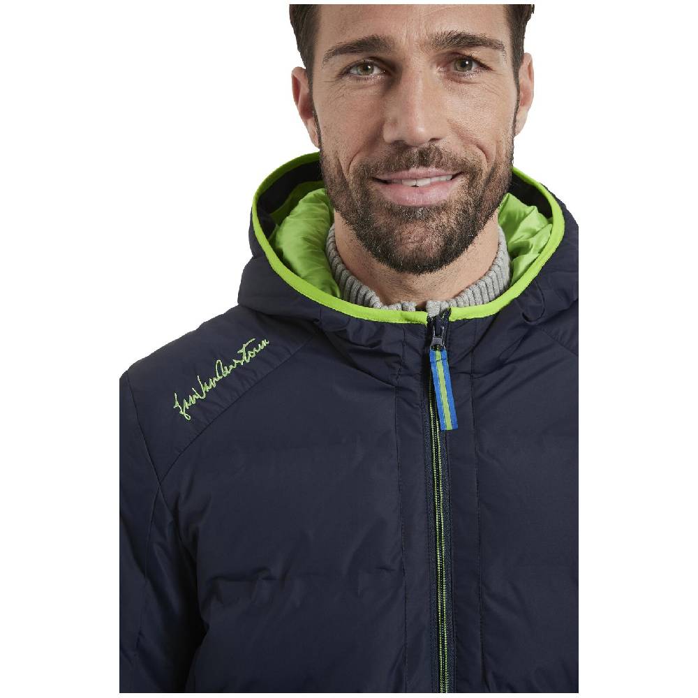 Jan Vanderstorm Steppjacke RUVEN dunkelblau Tägliche Deals