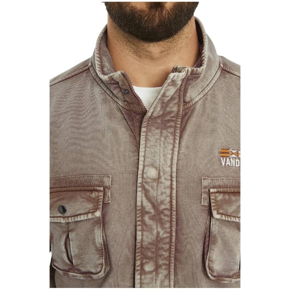 Jan Vanderstorm Sweatjacke GANGOLF hellbraun Letzter Tag