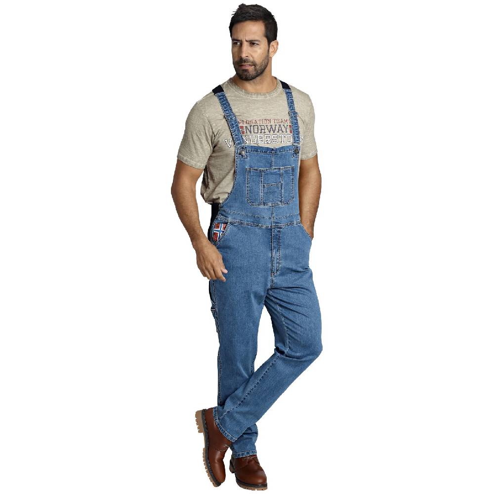 Jan Vanderstorm Latzhose KEARON blau im Angebot