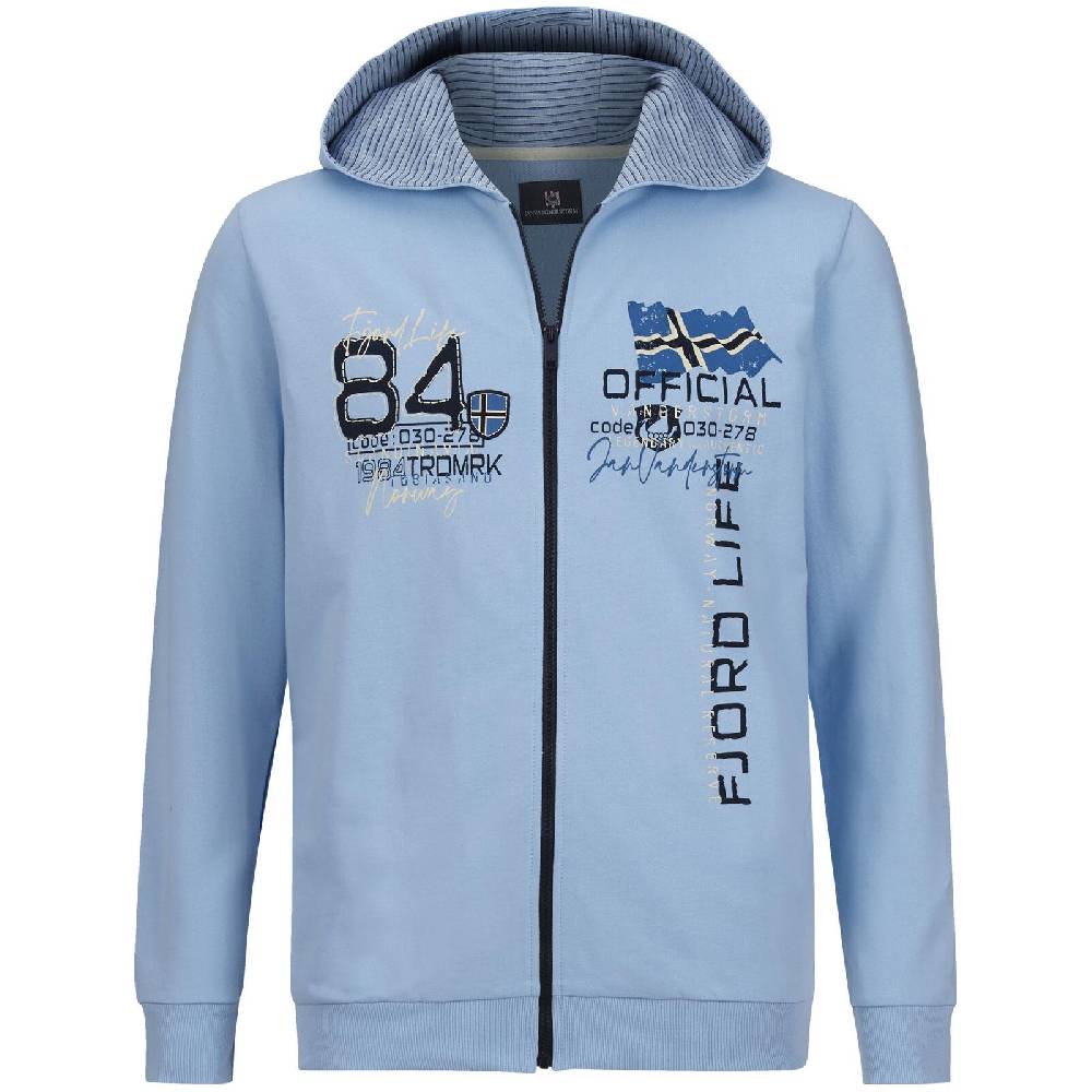 Jan Vanderstorm Sweatjacke INGI hellblau Sonderangebot