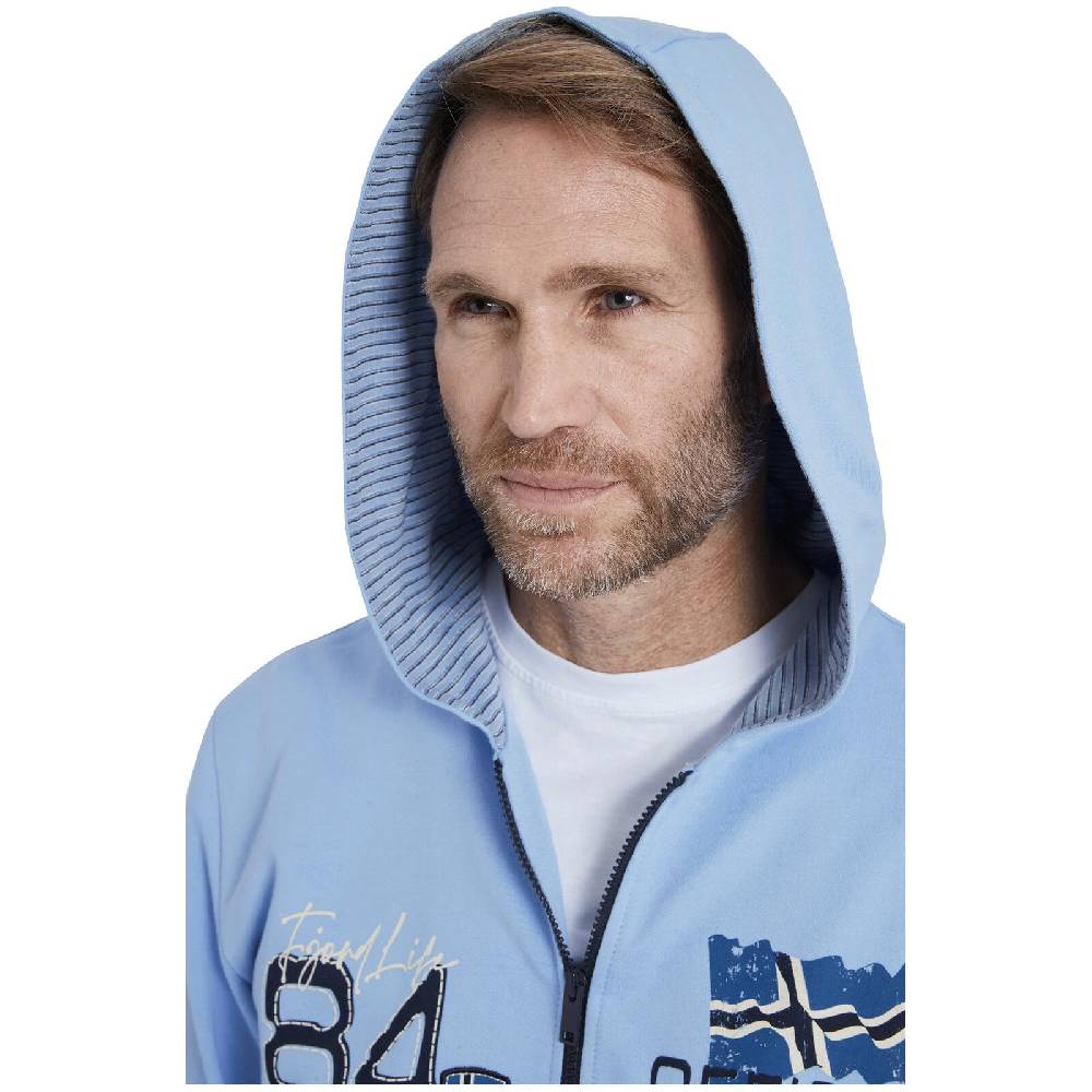 Jan Vanderstorm Sweatjacke INGI hellblau Sonderangebot