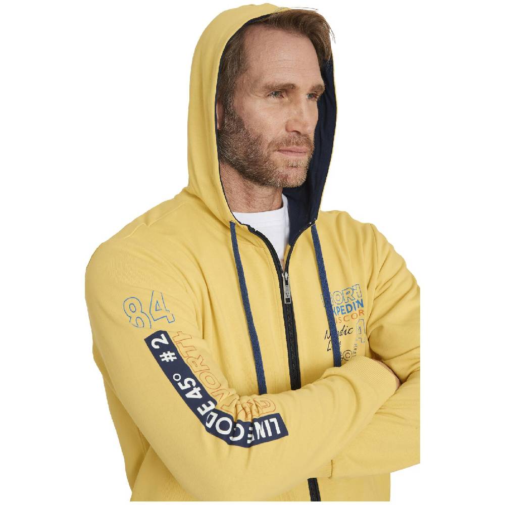 Jan Vanderstorm Sweatjacke RODERICH gelb Rabatt