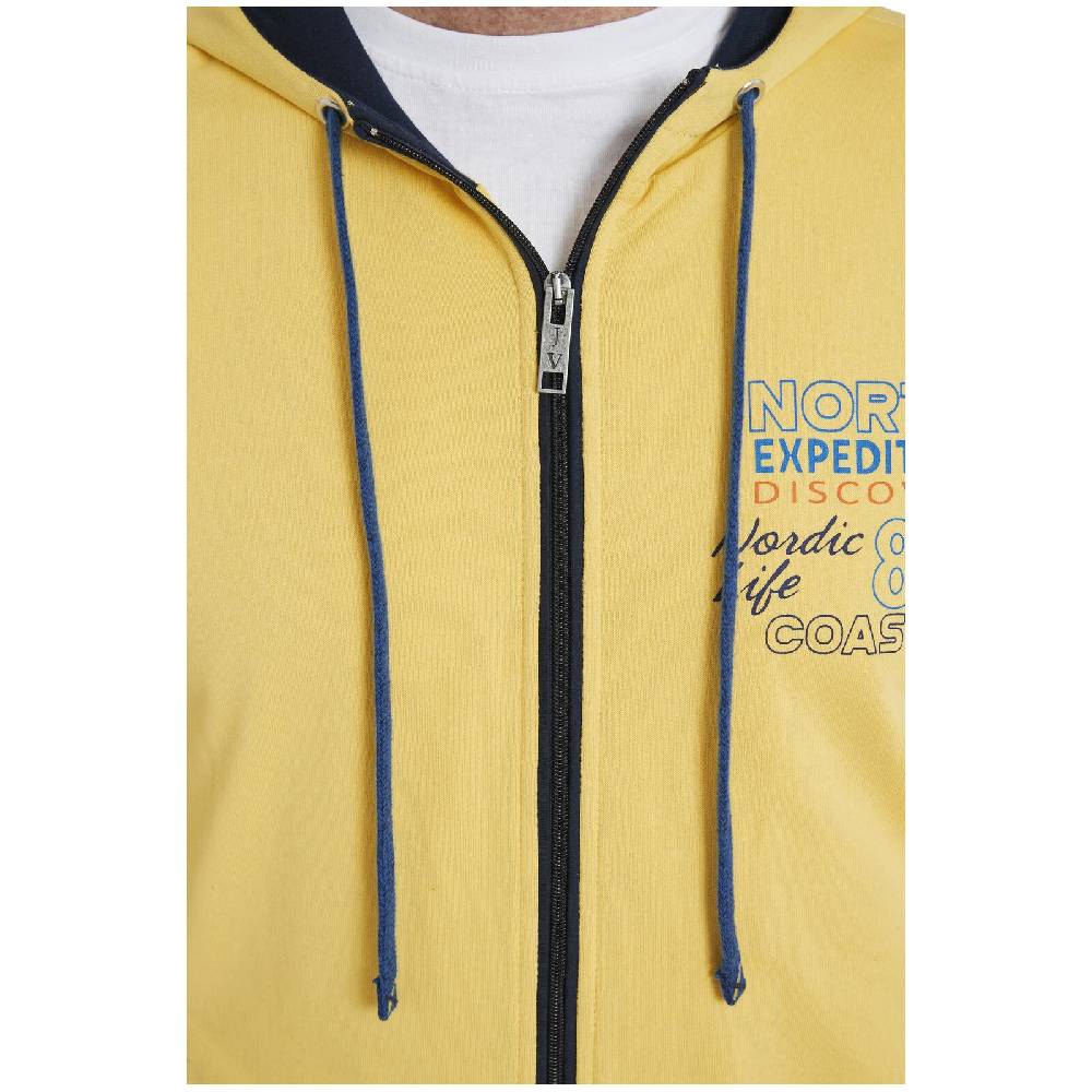 Jan Vanderstorm Sweatjacke RODERICH gelb Rabatt