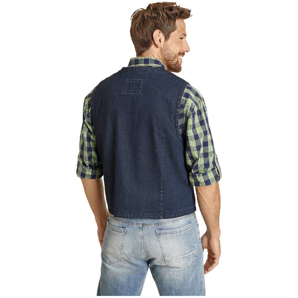 Jan Vanderstorm Jeansweste VALFRID dunkelblau Osterangebot