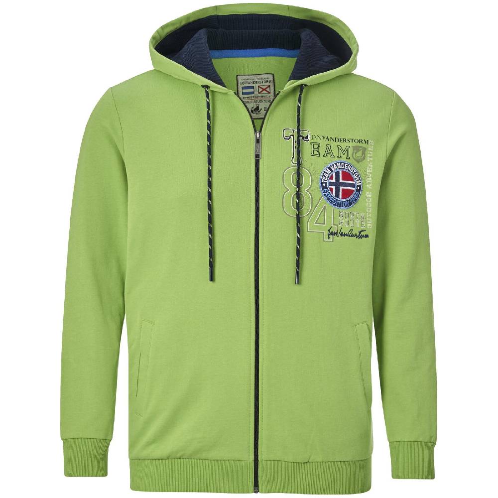 Jan Vanderstorm Sweatjacke HOLVAST grün Jubiläumsangebot