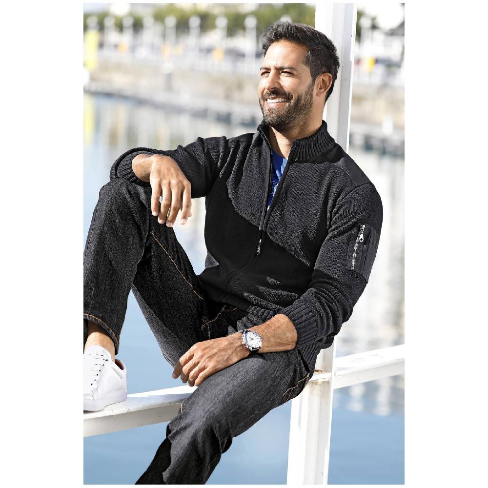 Jan Vanderstorm Strickjacke KRISTAFAR schwarz Top Angebot