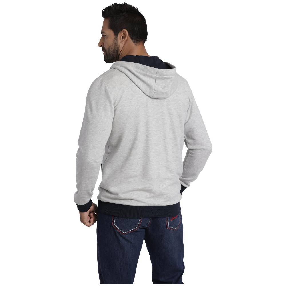 Jan Vanderstorm Sweatjacke EGINHARD silbergrau melange Große Rabatte