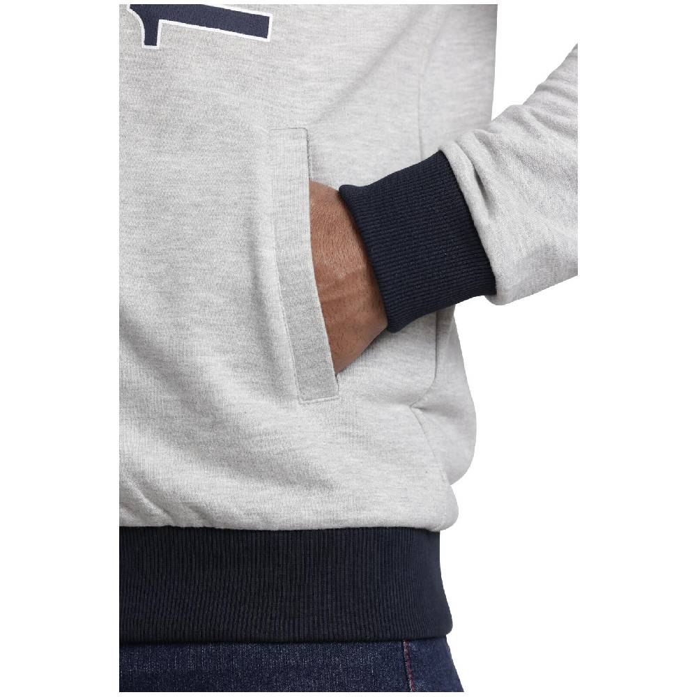 Jan Vanderstorm Sweatjacke EGINHARD silbergrau melange Große Rabatte