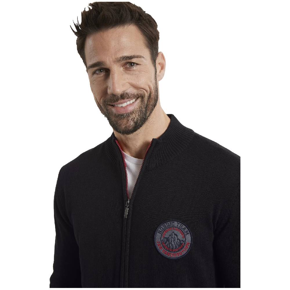 Jan Vanderstorm Strickjacke HEMMING schwarz Neuheiten
