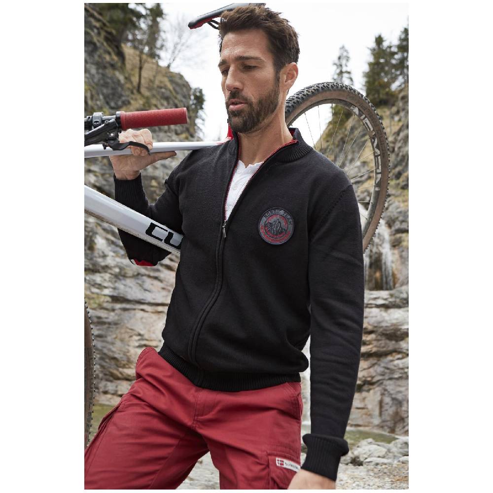 Jan Vanderstorm Strickjacke HEMMING schwarz Neuheiten