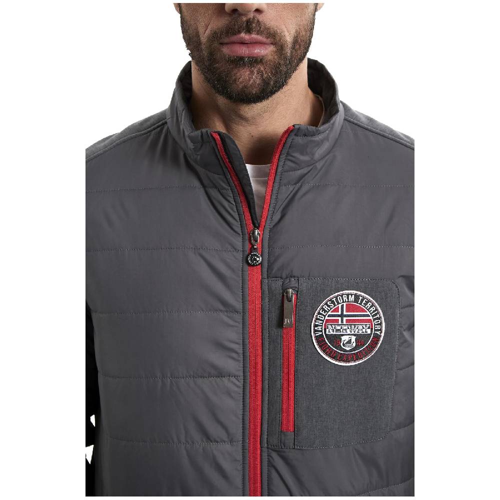 Jan Vanderstorm Steppjacke ALFSIGR dunkelgrau Bestseller