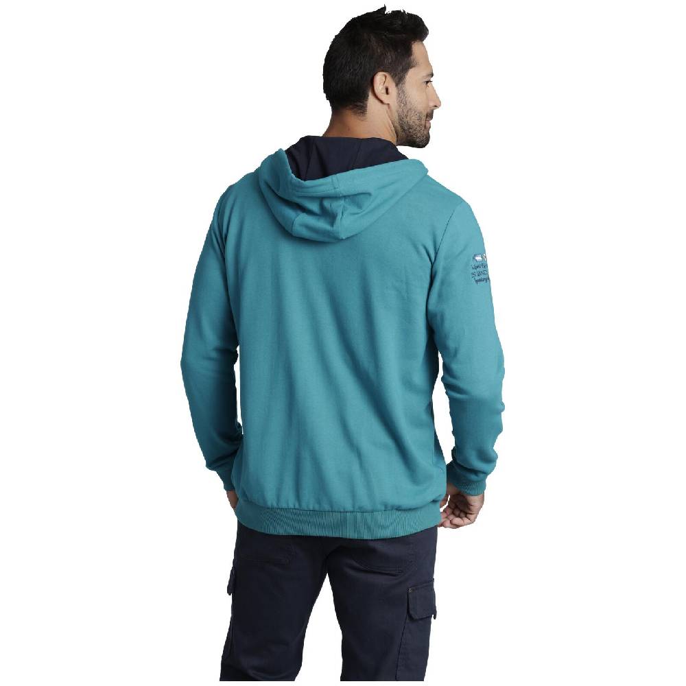 Jan Vanderstorm Sweatjacke ABBE petrol Räumungsverkauf