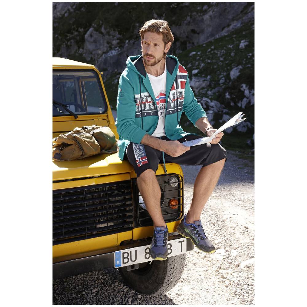 Jan Vanderstorm Sweatjacke ABBE petrol Räumungsverkauf