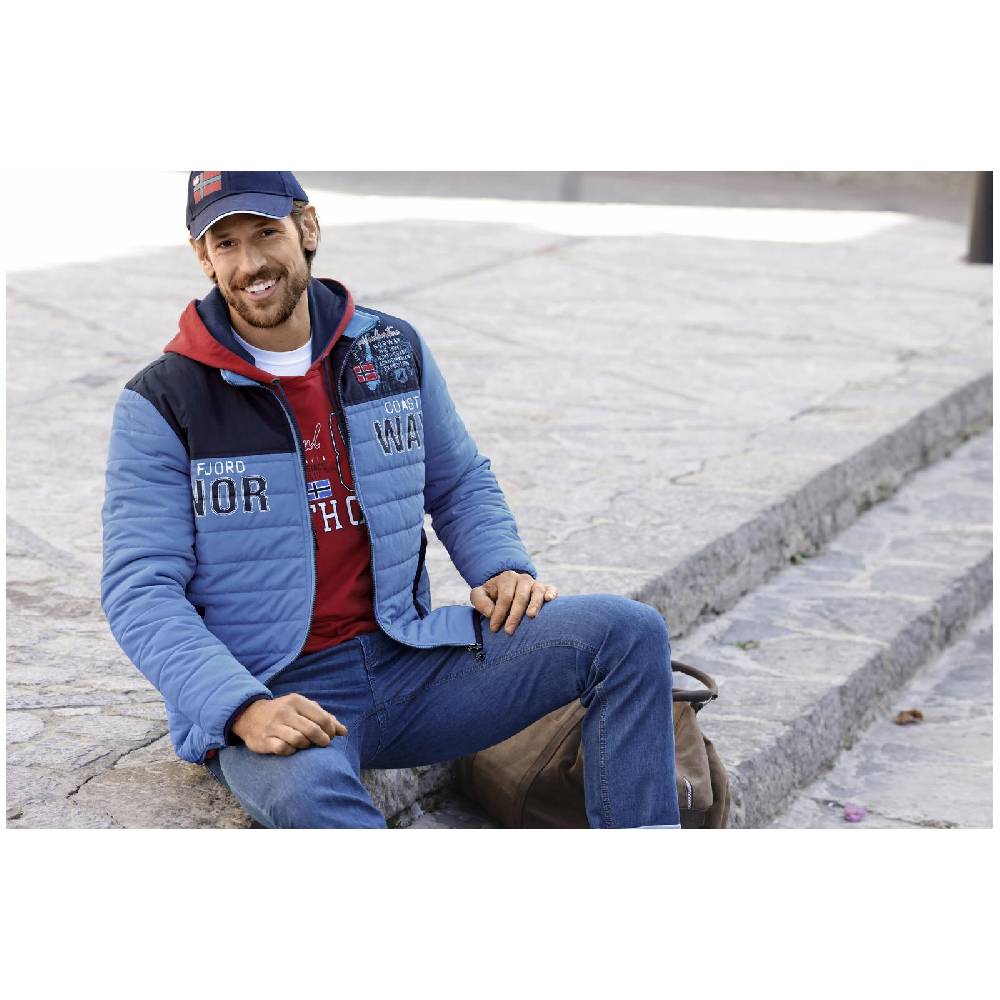 Jan Vanderstorm Steppjacke VOLKWIN blau Super Sparpreis