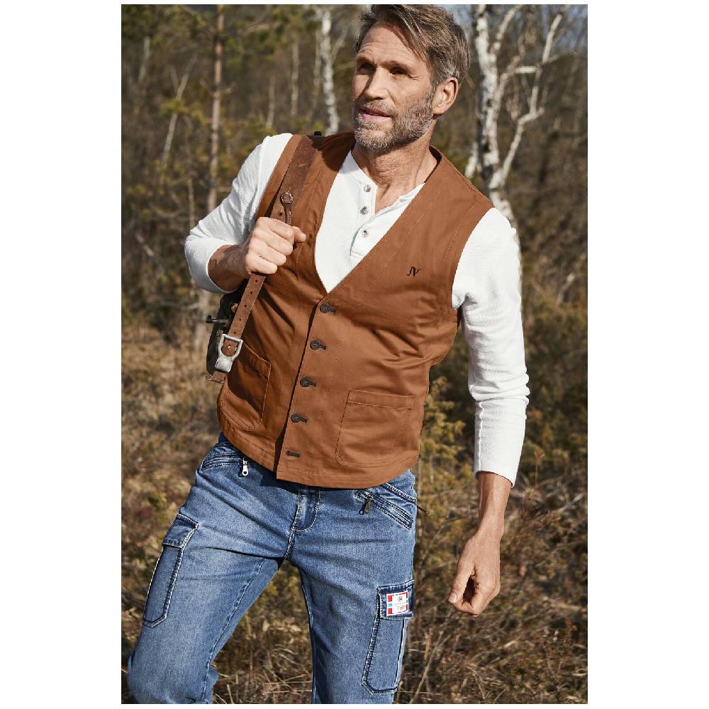 Jan Vanderstorm Weste BALDVINI cognac Wochenangebot
