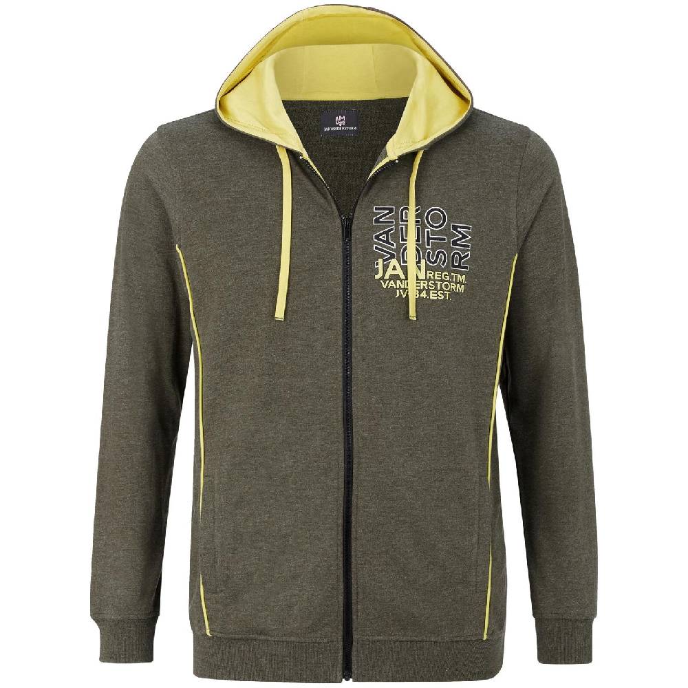 Jan Vanderstorm Sweatjacke BALSA oliv melange JETZT KAUFEN