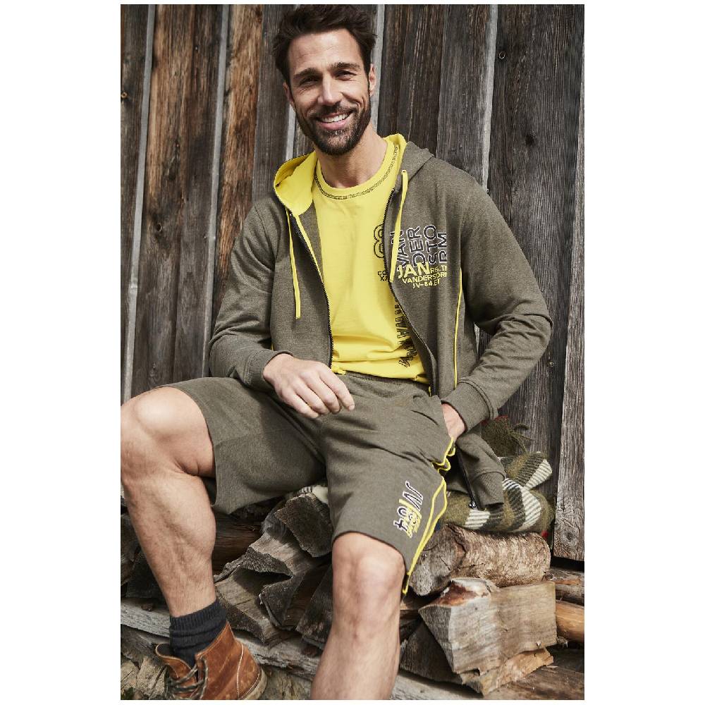 Jan Vanderstorm Sweatjacke BALSA oliv melange JETZT KAUFEN