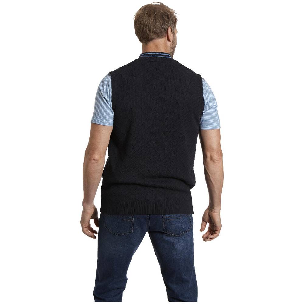 Jan Vanderstorm Strickweste EINDRIDE dunkelblau Neueste Stile