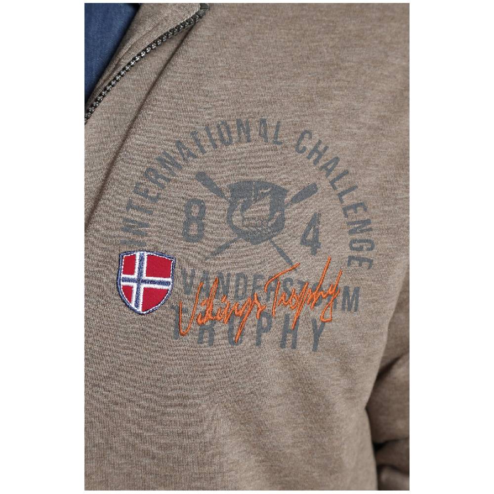 Jan Vanderstorm Sweatjacke THORSTENO beige melange Bis zu 55% Rabatt