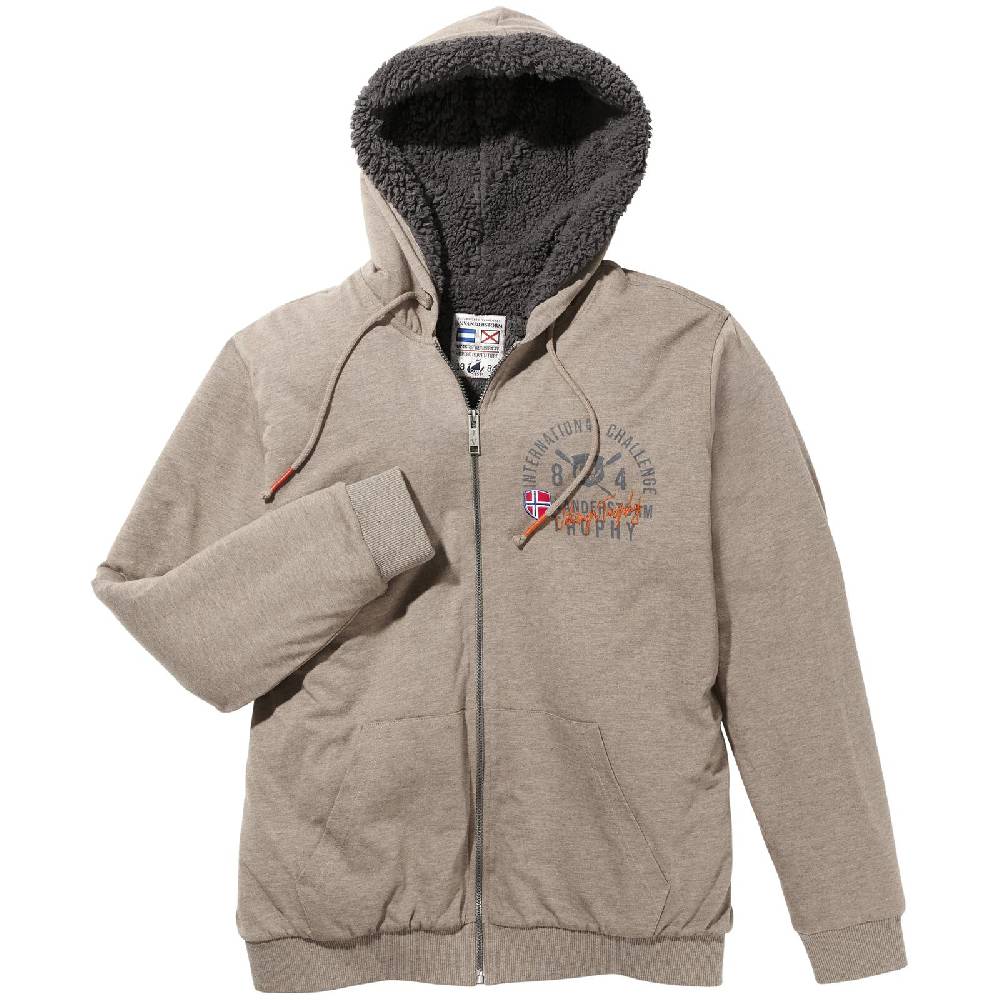 Jan Vanderstorm Sweatjacke THORSTENO beige melange Bis zu 55% Rabatt
