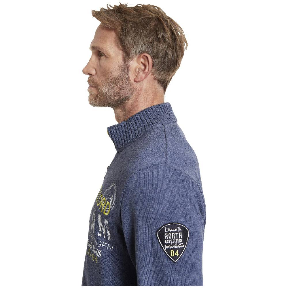 Jan Vanderstorm Strickjacke SVEND blau Discount Store für neue Produkte