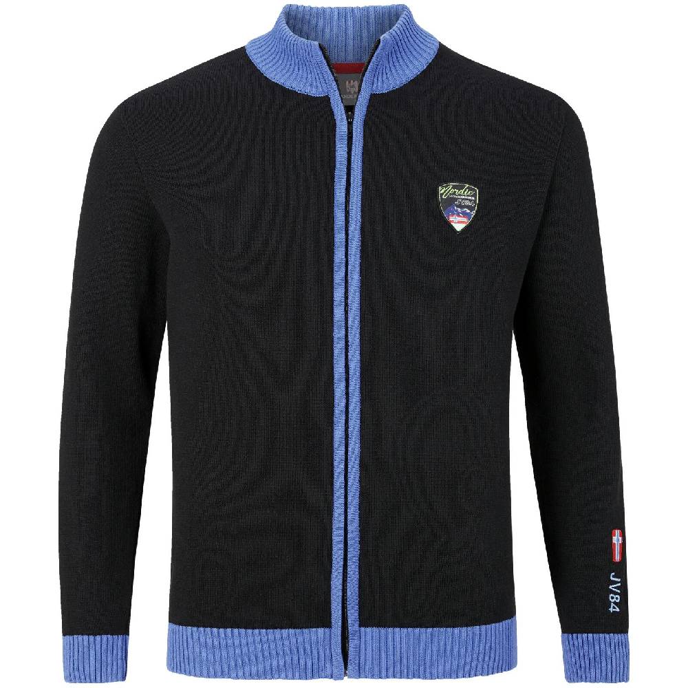 Jan Vanderstorm Strickjacke HERSKA schwarz Fabrikladen