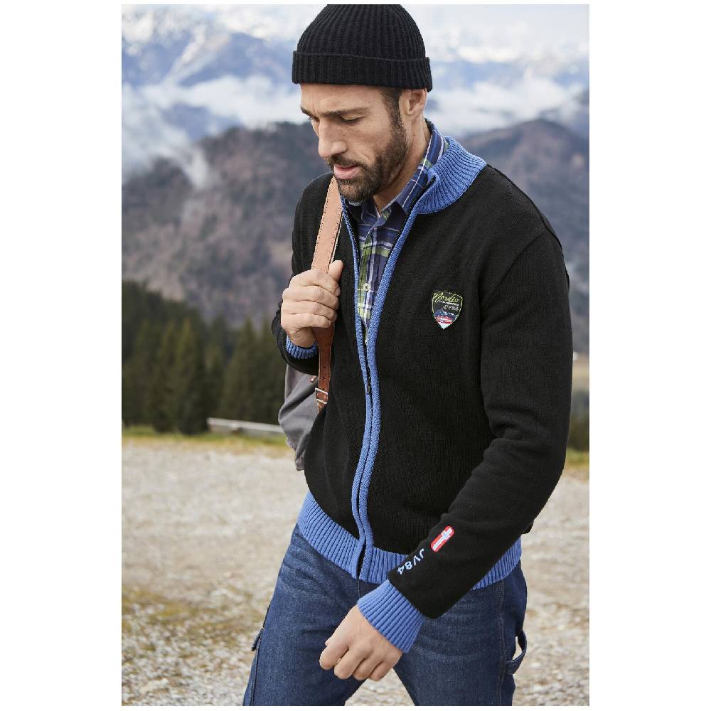 Jan Vanderstorm Strickjacke HERSKA schwarz Fabrikladen