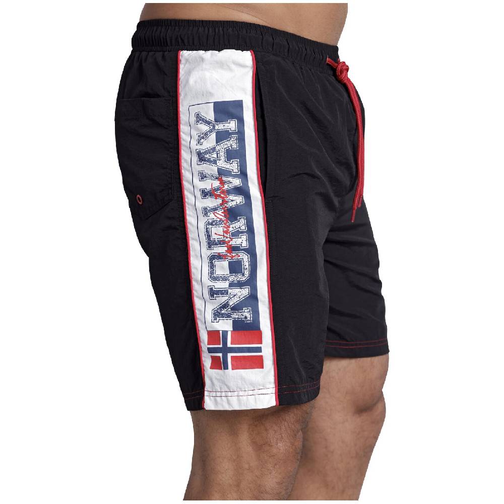 Jan Vanderstorm Badeshorts BALDGER schwarz Günstiger Verkauf