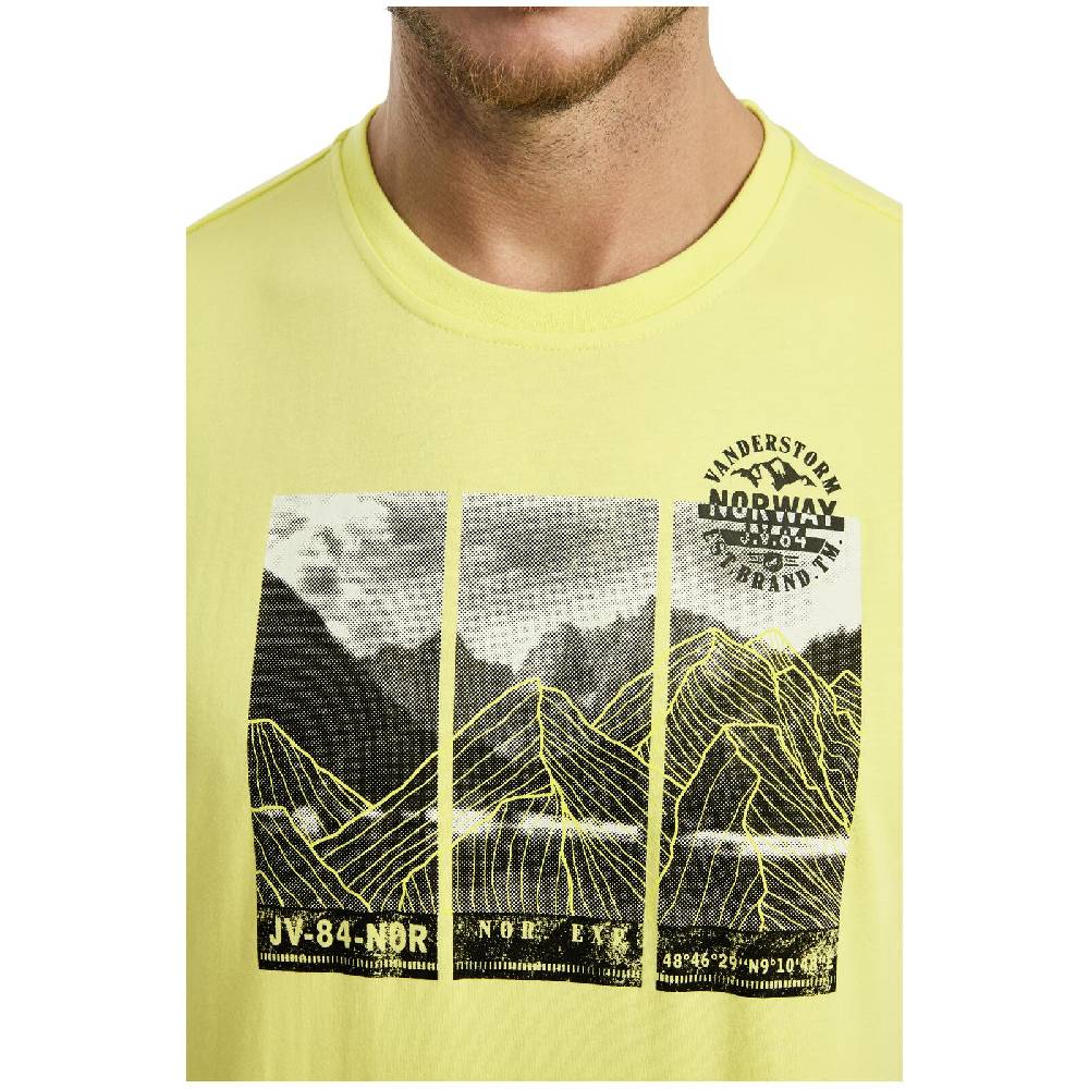 Jan Vanderstorm T-Shirt KRISTFINNUR hellgelb Bis zu 60% Rabatt