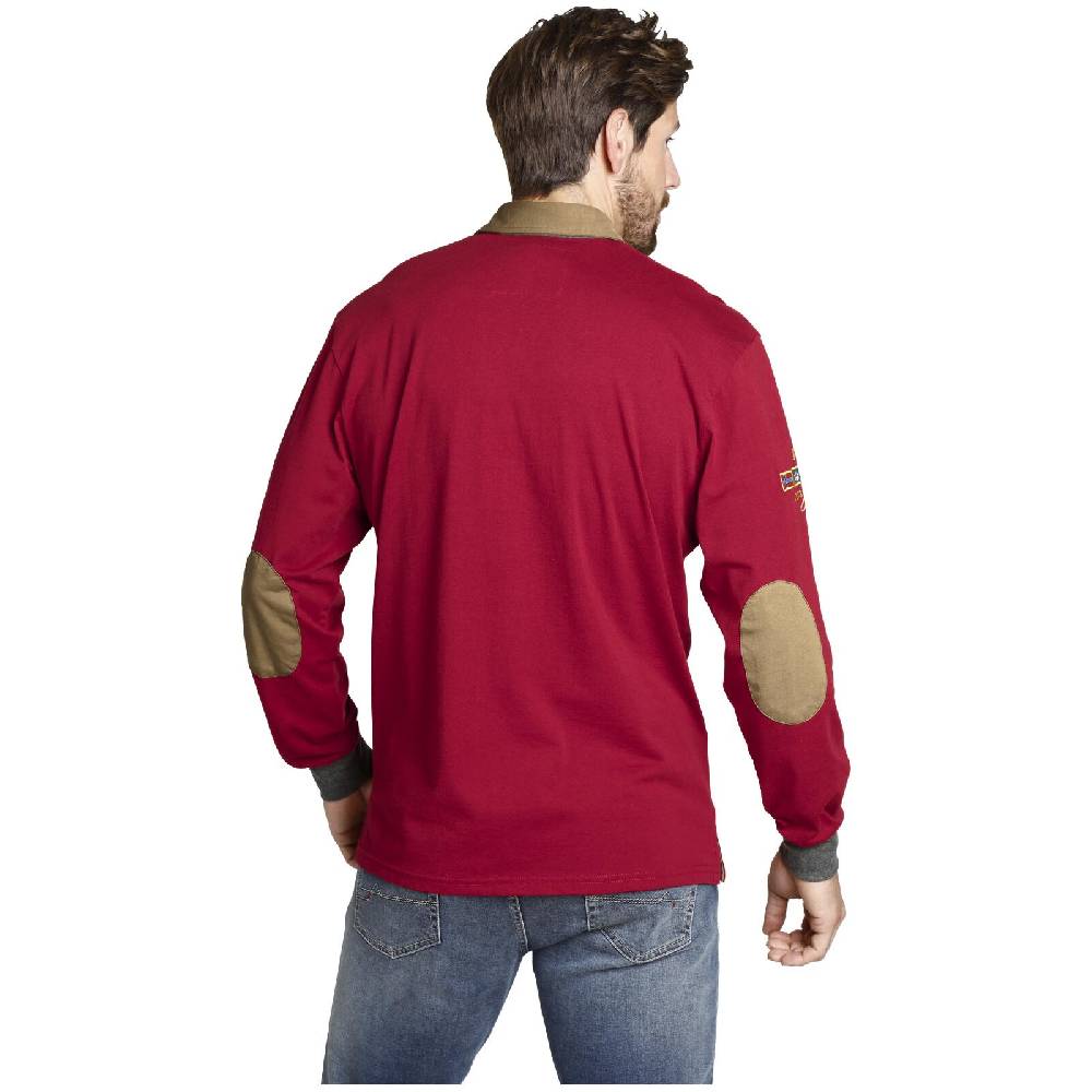 Jan Vanderstorm Sweatshirt JAARNE rot Sonderangebot der Fabrik
