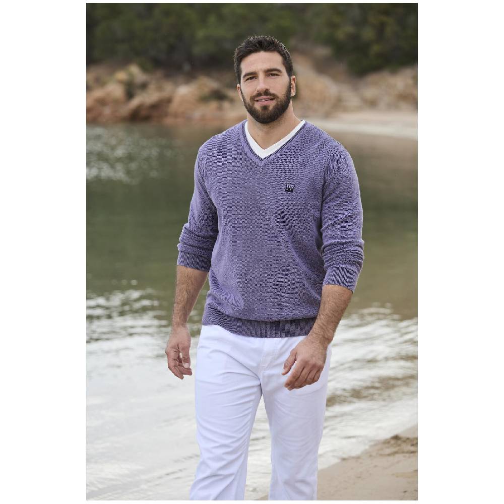 Jan Vanderstorm Pullover KEIMO helllila melange Bis zu 55% Rabatt