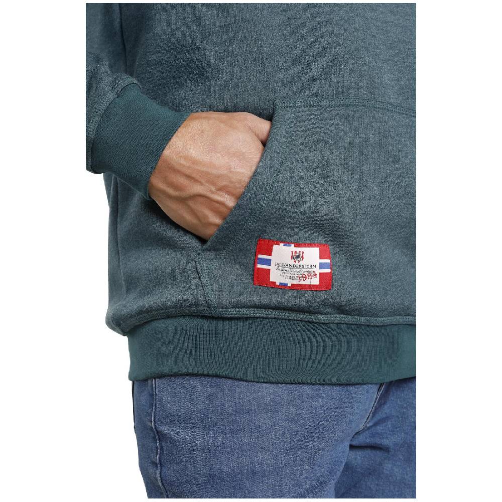 Jan Vanderstorm Sweatshirt BLANKARD petrol melange Discount Store für neue Produkte