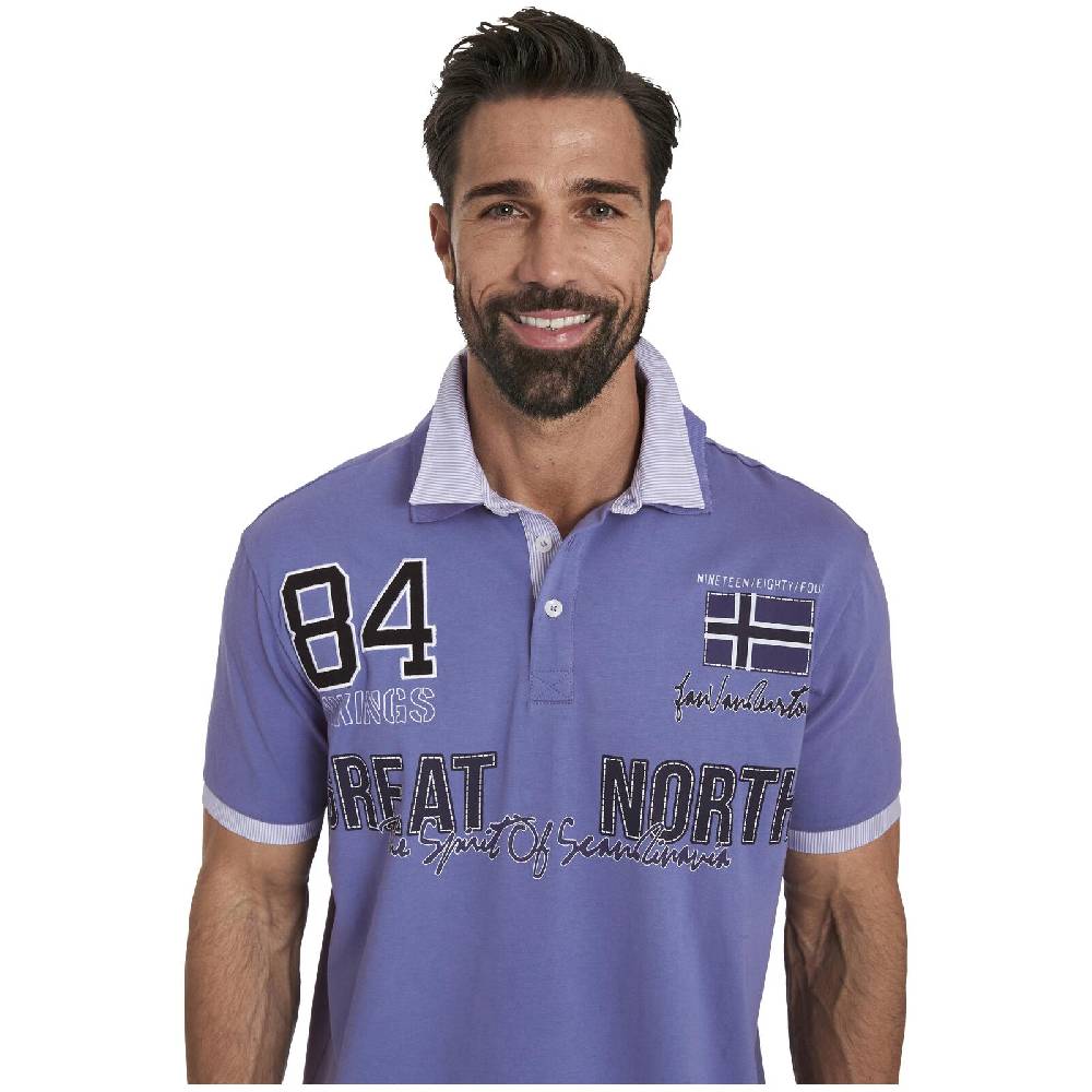 Jan Vanderstorm Poloshirt TAADE lila Kostenloser Versand international